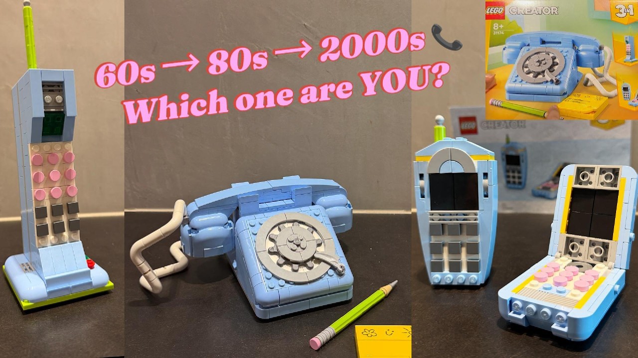 LEGO Retro Telephone 31174 |  I Built All 3 Phones So You Don't Have To