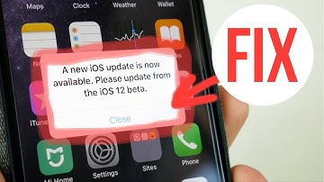 FIX iOS 12 beta Annoying Popup Message - A New iOS Update is now Available