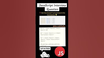 #023  Javascript Interview Questions | Code Tadka #javascript #interview #es6 #coding #shorts #jobs