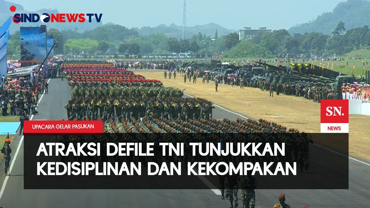Langkah Tegap TNI Bikin Jalan Bergetar, Defile Spektakuler! 11/08|