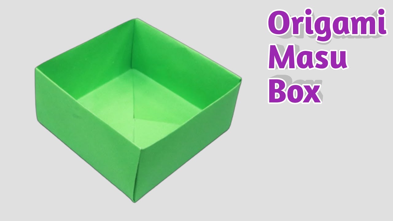 Easy Origami Masu Box Tutorial - How To Make a Paper Box - Origami ...