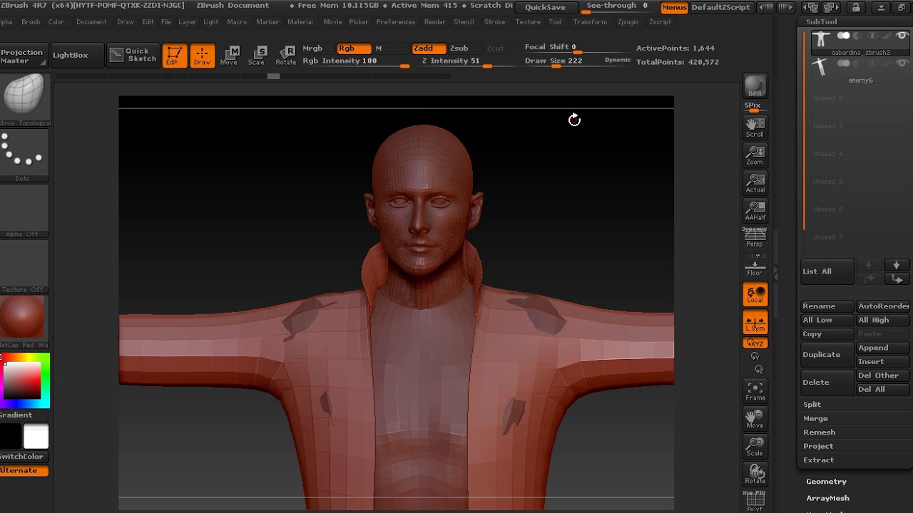 zbrush draw size too small