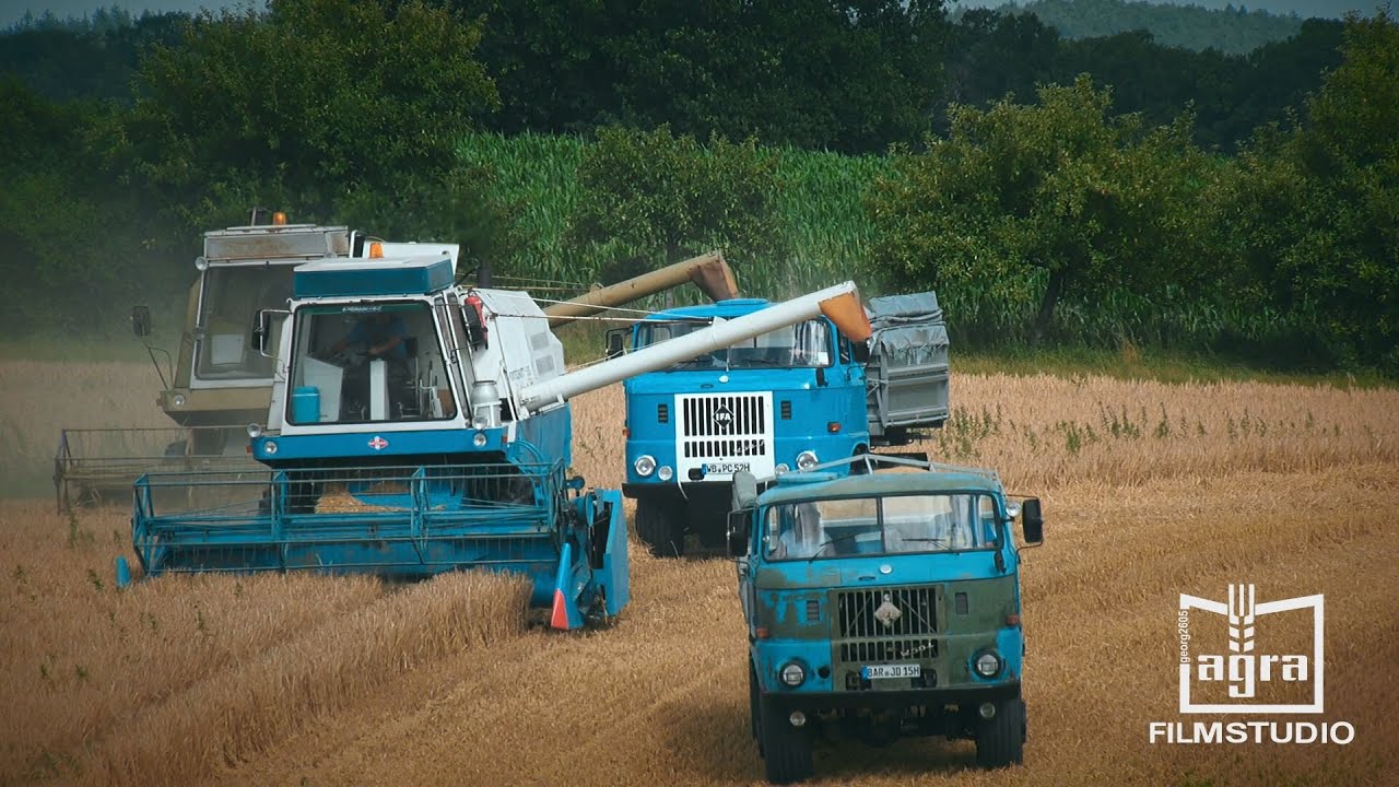 DDR Fortschritt Mähdrescher E512 / E514 Historischer Erntekomplex 