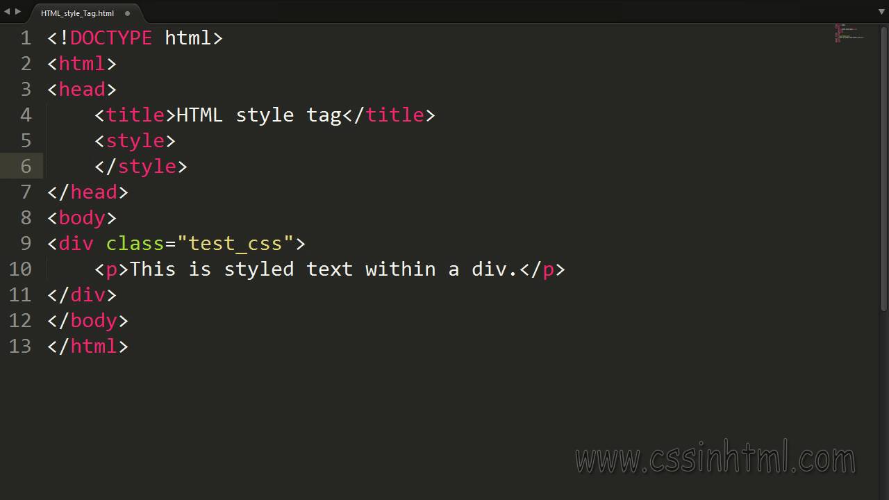 Static css styles css