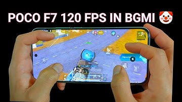 POCO F7 120 FPS IN BGMI 🤡😰TEST  WITH FPS METER 