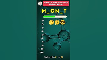 Raad de 10 wetenschappelijke hulpmiddelen door letters te missen!