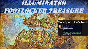 How to get Illuminated Footlocker Treasure in Hallowfall | Cave Spelunker