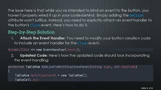 How to Add an OnClick Event to a Button in Code-Behind