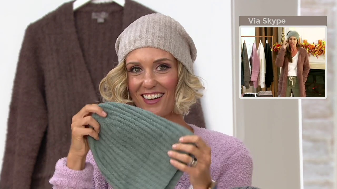 Barefoot Dreams CozyChic Lite Ribbed Beanie on QVC YouTube