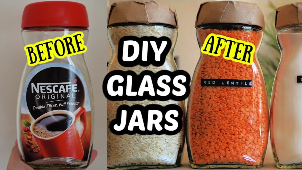 How to Recycle - Reuse Glass Jars, DIY Pantry Organisation