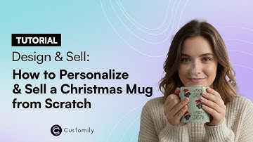 How to Personalize & Sell a Christmas Mug from Scratch 💜 Canva + Customily Tutorial