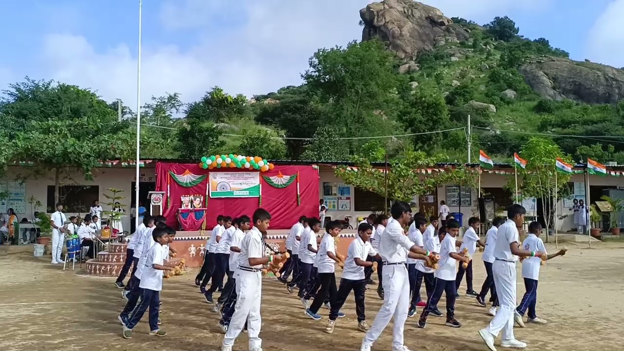 Dumbell Dance performance@jnvramanagara 79th Independence Day 