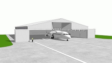 Hangar Door Extension (Pt 1) - 6 Door - 3 Track with housing.