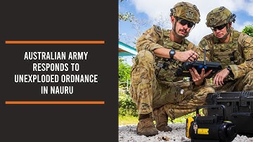 Army responds to unexploded ordnance in Nauru