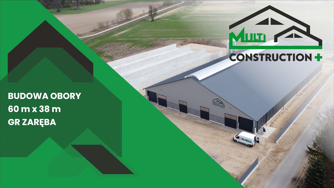 BUDOWA OBORY W GOSPODARSTWIE ROLNYMZARĘBA MULTI-CONSTRUCTION PLUS