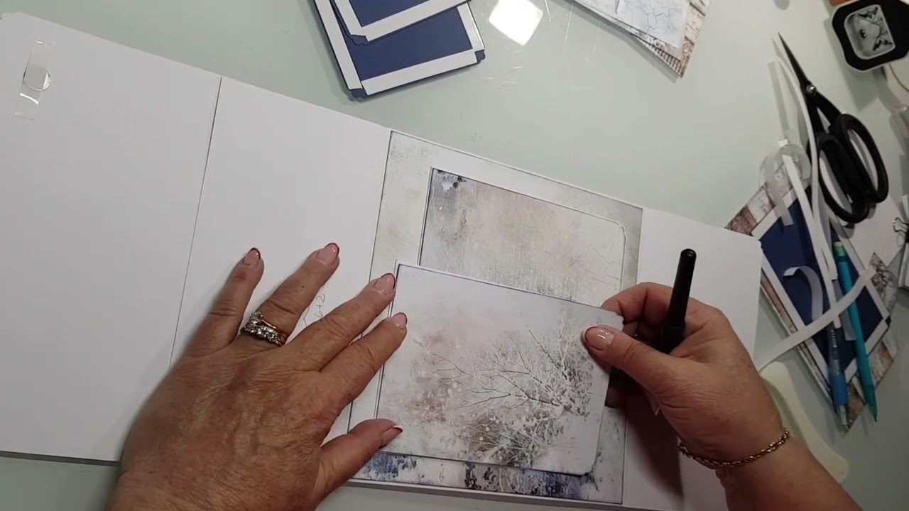 ALBUM Cosy Winterland page 3 bloc 2 partie 2 #craftoclock #noel #tutorial #scrapbooking