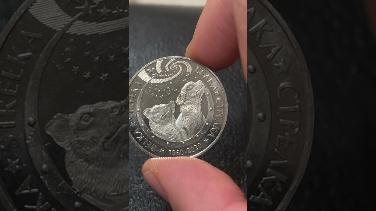 Cute Kazakhstan Coin Honoring First Dog Astronauts