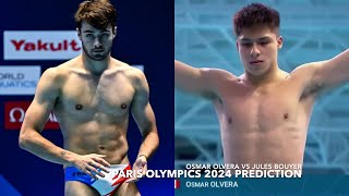 Jules Bouyer 🇫🇷 VS  Osmar Olvera 🇲🇽 3m SpringBoard Dive | PARIS OLYMPICS 2024 PREDICTION screenshot 5