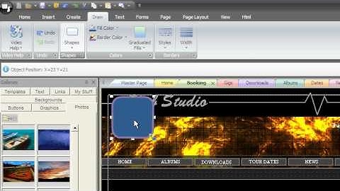 WebstudioTV: Draw Tab - Shapes Group