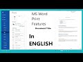 MS word Print tutorial - How to Print Word Document ! Print features Overview