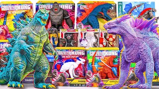 Godzilla X Kong Toys Collection Asmr Unboxing The New Empire Giant Shimo And Giant Godzilla