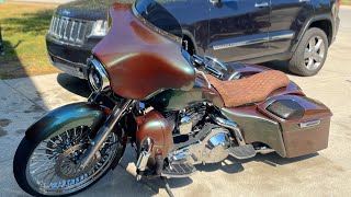 My 2004 Harley Davidson Electra Glide on 23” Big Wheel