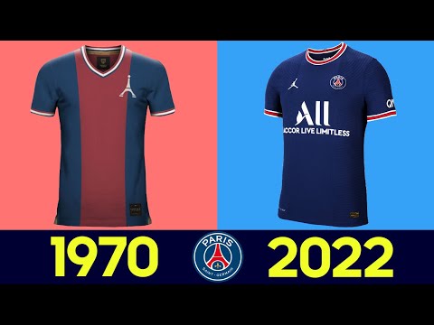 Ewolucja strojów piłkarskich Paris Saint-Germain | Wszystkie koszulki piłkarskie PSG w historii 2022