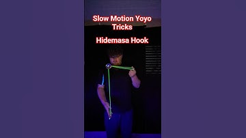 Slow Motion Yoyo Tricks(#2) Hidemasa Hook  #yoyo #yoyotricks #skilltoy #skills #challenge #vibes