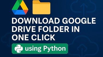 Download Google Drive Folder in One Click using Python | Preserve Folder Structure | 𝚃echno𝚃alkʂ