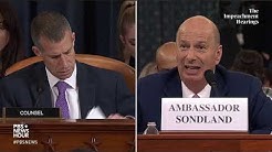 WATCH: Republican counsel’s full questioning of Gordon Sondland | Trump impeachment hearings