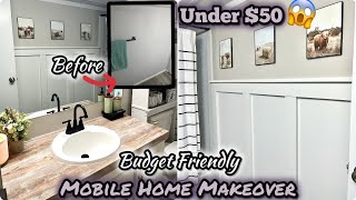 ✨BUDGET FRIENDLY MOBILE HOME MAKEOVER | Decorate With Me #diyhomeprojects #mobilehomeliving