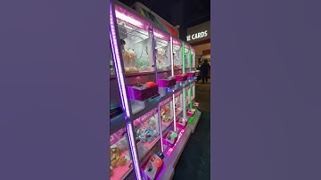 Round1 Arcade Tiny Chibi Crane Claw Machine Win! #shorts