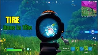 Tirer dans la tête des adversaires avec le fusil de tireur d'elite cobra Fortnite screenshot 1