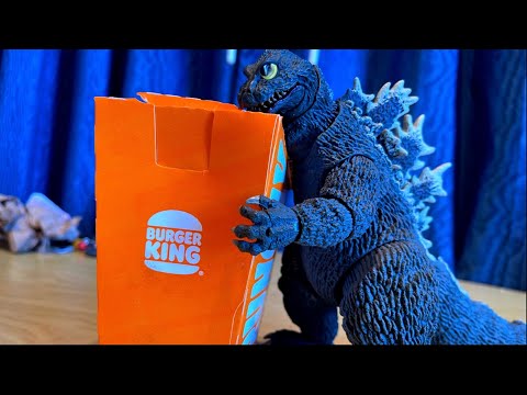 Godzilla tries Burger King (funny animation short)