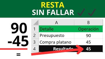 como hacer RESTA en Excel en menos de 10 Minutos con este TRUCO en 2024
