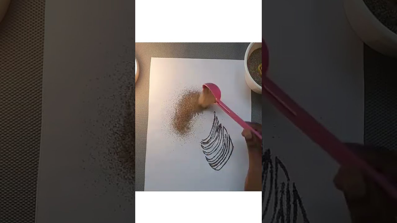 Can you find this animal? | sand art | vikra craft | simple craft 