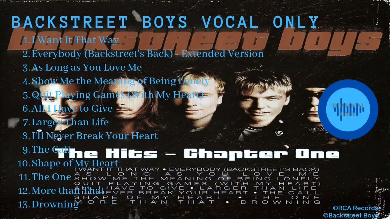 Backstreet Boys - The Hits : Chapter One Full Album (2001) 2022 [Vocal Only No Music]