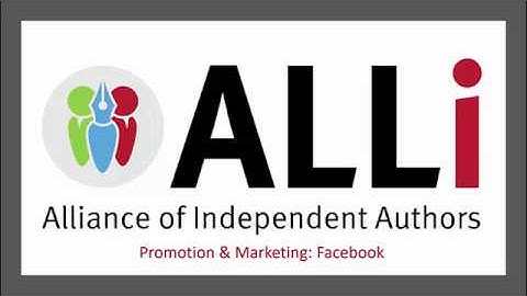Book Promotion & Marketing: Facebook for Authors