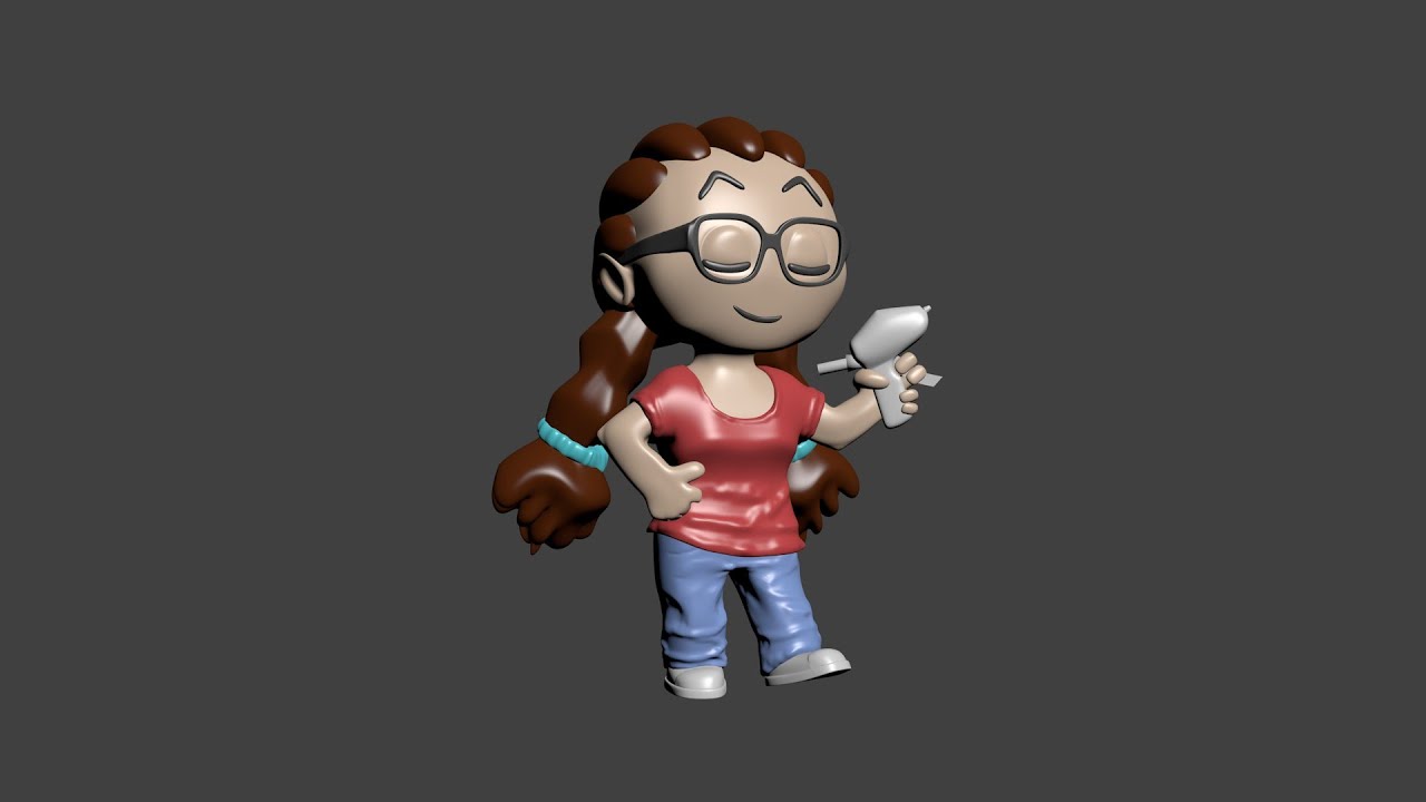 3D Modeling Kayte Sabicer Chibi by Bannister YouTube