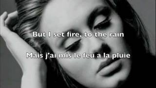 Adele - Fire to the rain + Subtitles (sous-titres en Français)