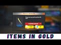 ITEMS IN GOLD😍THANK YOU GARENA 🥳GOOD NEWS FOR INDIAN SERVER🤩