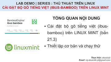 Cài đặt bộ gõ tiếng việt (ibus-bamboo) trên Linux Mint (21.3)