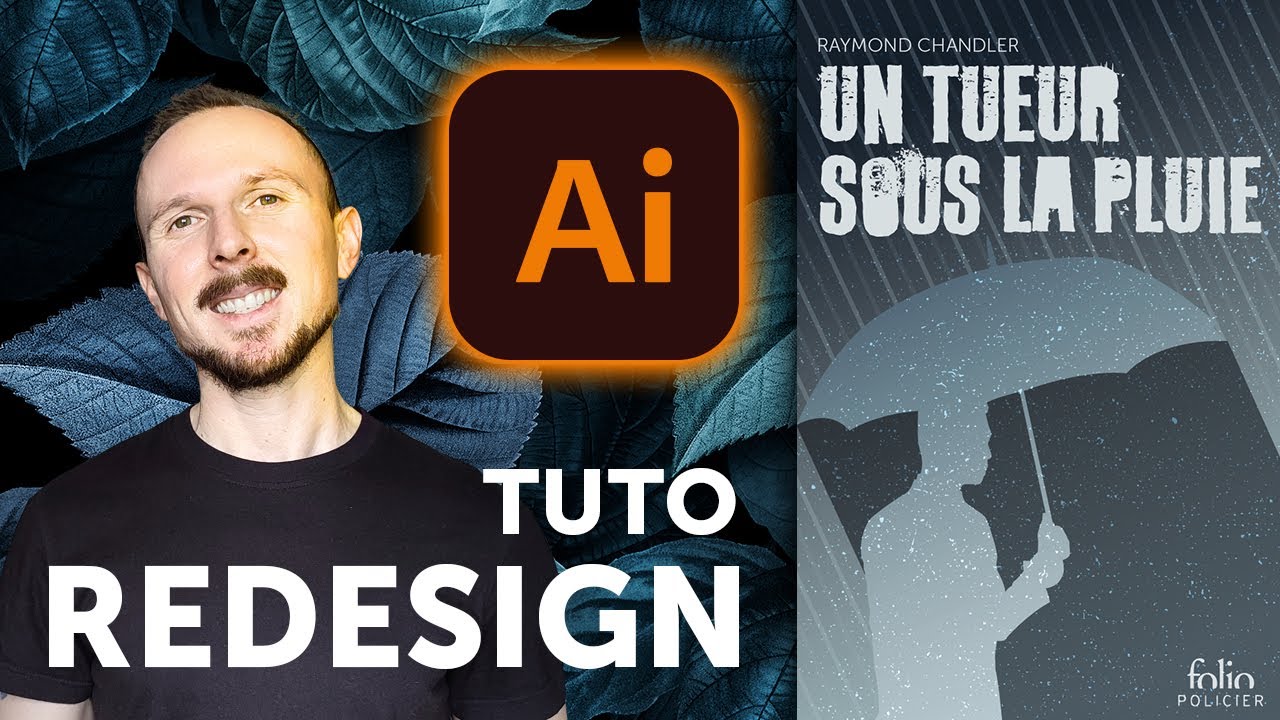📚 Je crée une ILLUSTRATION FLAT DESIGN pour une couverture de livre avec Adobe Illustrator | Tuto
