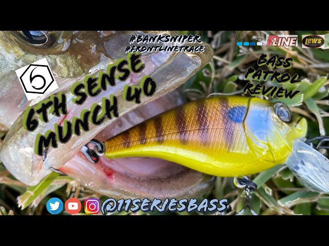6th Sense Fishing New Shallow Diving crank bait the Munch 40! 