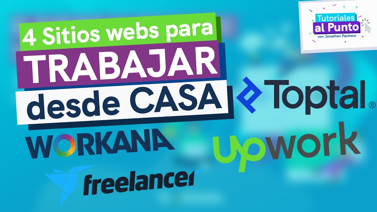 4 Páginas para TRABAJAR desde CASA Tutoriales al Punto! YouTube