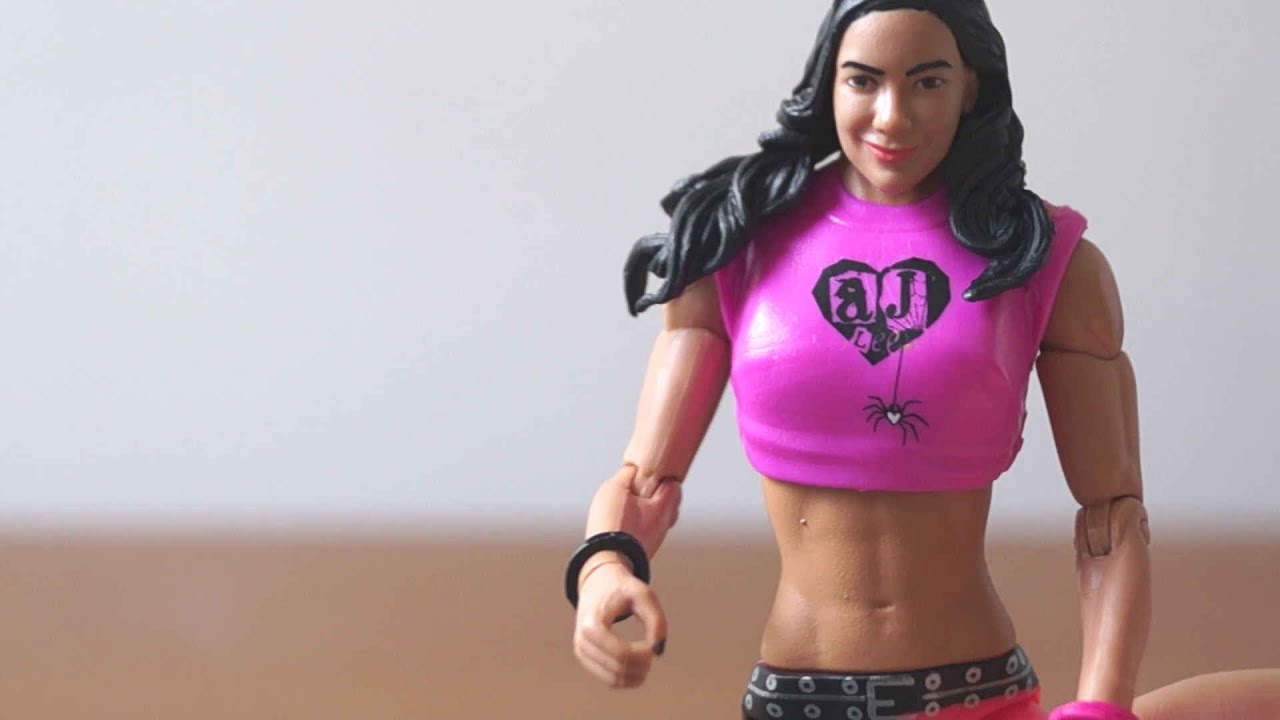 AJ Lee Walmart Exclusive T-Shirt Series WWE Figure Unboxing & Review - YouTube
