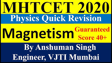 magnetism | mht cet revision all theory formula | mht cet 2020 & 2021  preparation