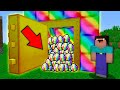 Minecraft NOOB vs PRO WHY NOOB BUILD THIS SUPER RAINBOW BUNKER Challenge 100% trolling