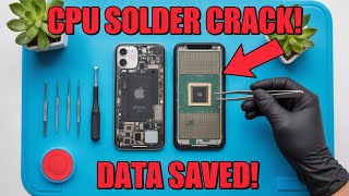Iphone 11 Drop Damage 💥 Cracked Cpu Solder Joints… I Pulled The Cpu And Brought It Back 😳💾