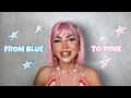 HAIR VLOG | CHANGING FROM BLUE TO PINK ✿